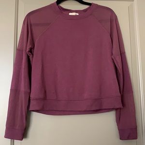 Cute garage long sleeve with see-through parts